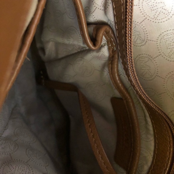 Michael Kors Brown Purse with Gold details - Picture 7 of 8